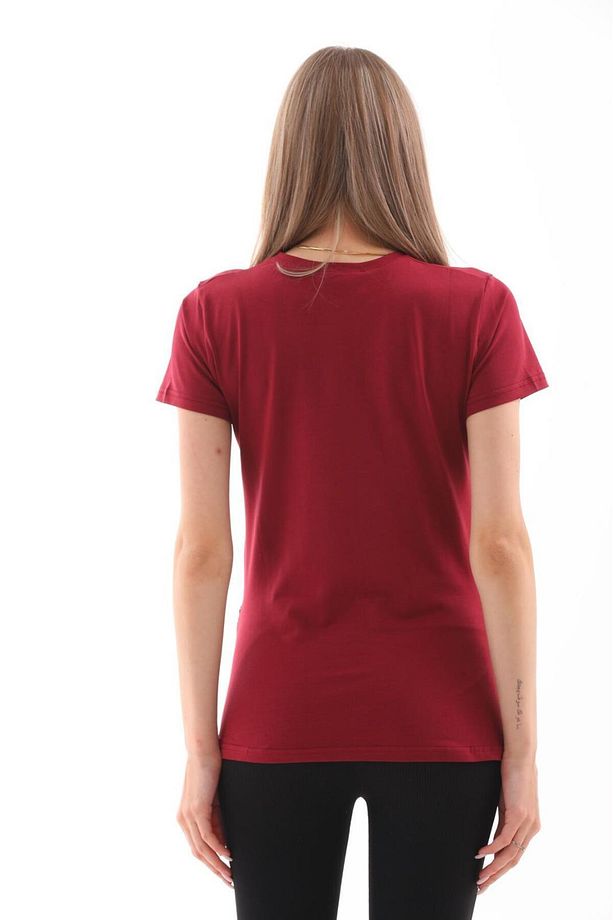 Hamile Bisiklet Yaka Kısa Kollu %100 Pamuk T-Shirt